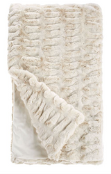 COUTURE COLLECTION IVORY MINK FAUX  | FUR THROWS