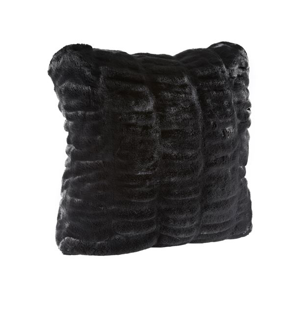 COUTURE COLLECTION ONYX MINK |  FAUX FUR PILLOWS.