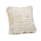 COUTURE COLLECTION IVORY MINK  |  FAUX FUR PILLOWS.